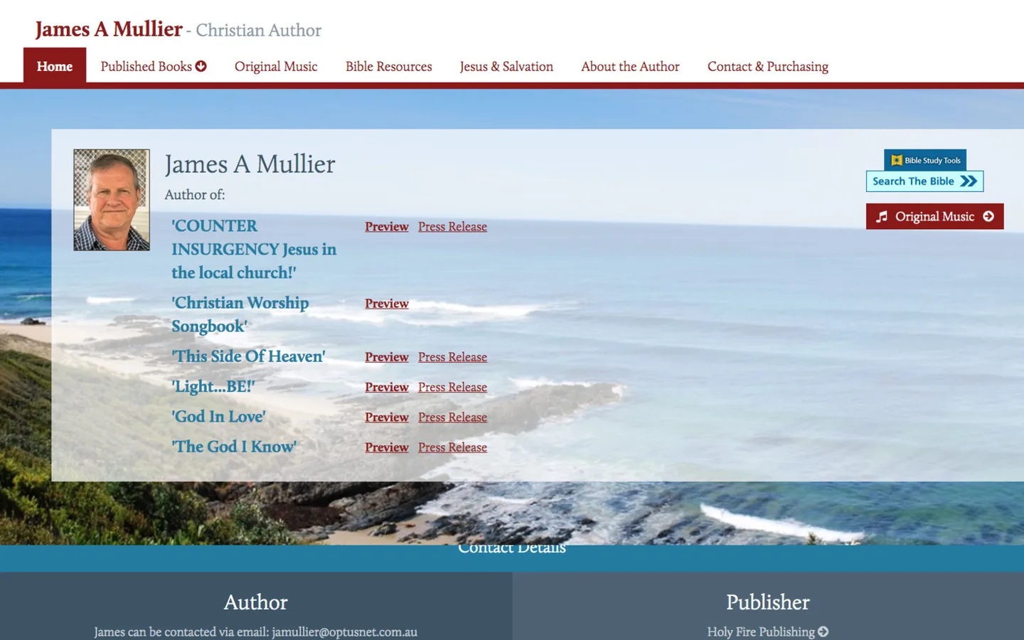 James A Mullier - Author