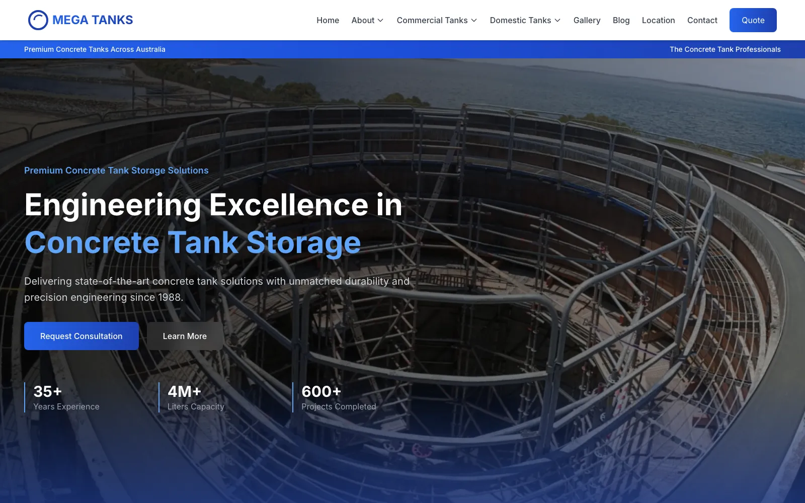 Mega Concrete Tanks
