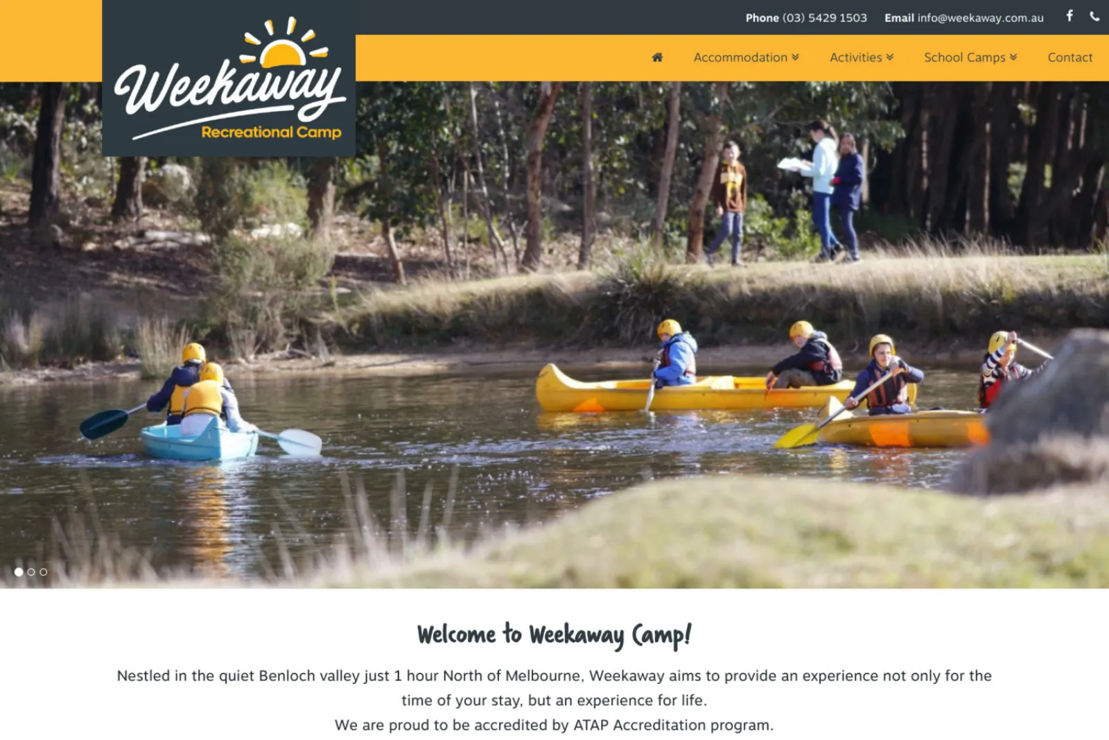Weekaway Camp, Campsite